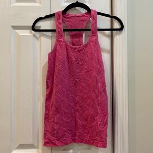 Pink Lululemon tank top